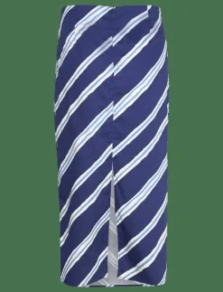 Slit striped skirt - Midi kjolar