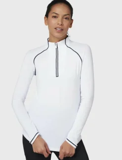 SOLID 1/4 ZIP SUN PROTECTION TOP - Sweatshirts