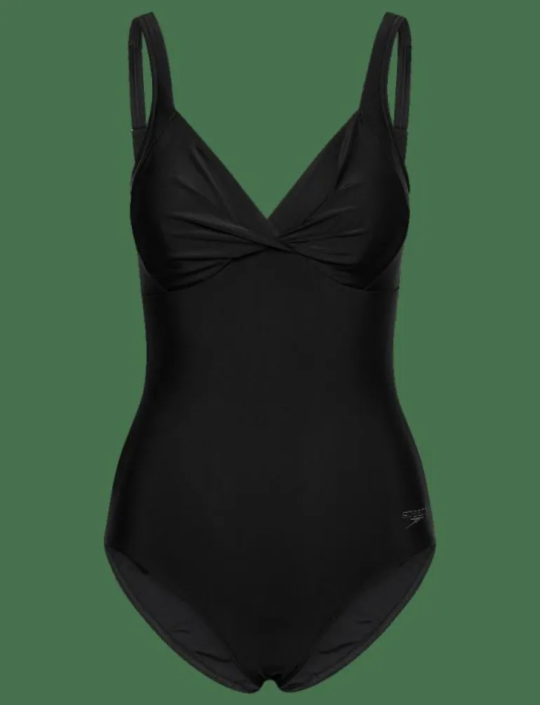 Solid Cross Knot Swimsuit - Baddräkter