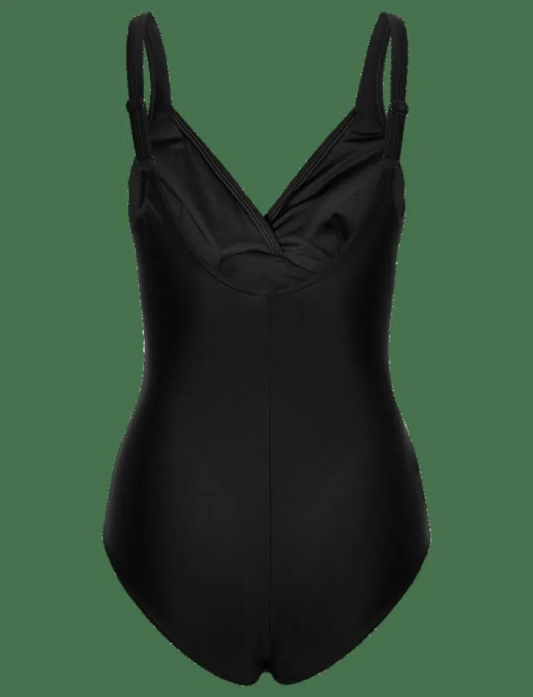 Solid Cross Knot Swimsuit - Baddräkter