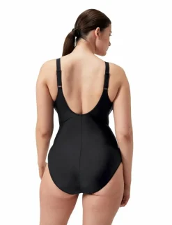 Solid Cross Knot Swimsuit - Baddräkter