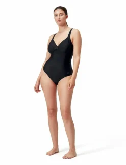 Solid Cross Knot Swimsuit - Baddräkter