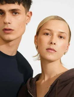 SOUL earrings silver-plated - Hoops