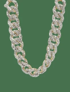 Sparkle crystal necklace silver - Kedjehalsband