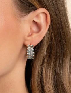 Sprinkles tripple crystal ring ear - Hoops