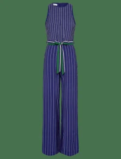 Striped jumpsuit with belt - Jumpsuits