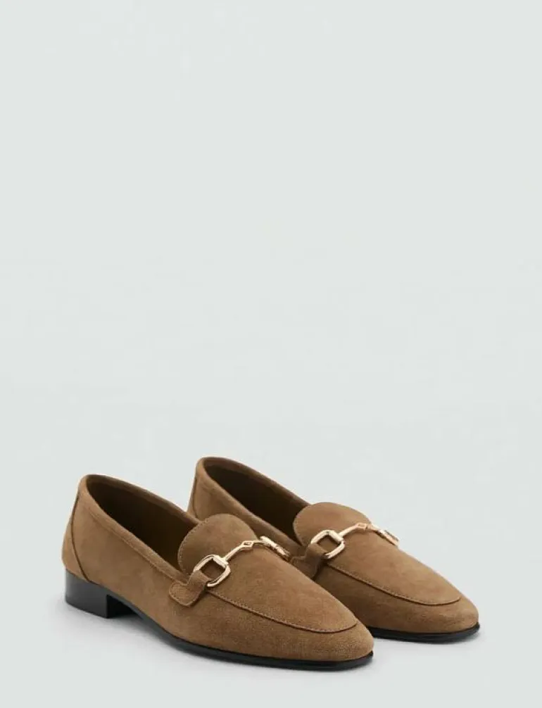 Suede moccasins with buckle - Loafers