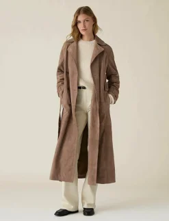 Suede Trench Coat - Trenchcoats