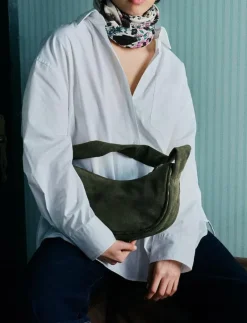 Suede Veg Talia Bag - Handväskor