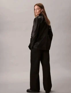 TENCEL ULTRA HIGH WIDE LEG CLASS - Vida byxor