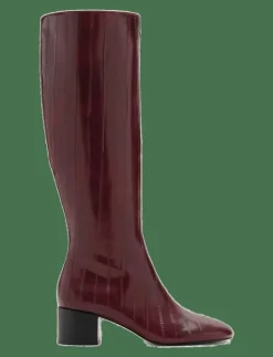 Textured heeled boots - Varmfodrade skor