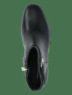 TH BUCKLE RIDING MID HEEL BOOTIE - Ankelboots med klack