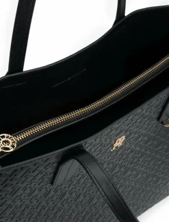 TH ICON SATCHEL MONO - Handväskor