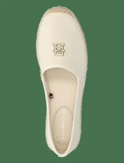 TH LOGO LEATHER ESPADRILLE - Platta espadriller