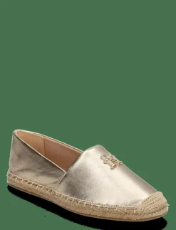 TH LOGO METALLIC LEATHER ESPAD - Platta espadriller