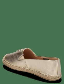 TH LOGO METALLIC LEATHER ESPAD - Platta espadriller