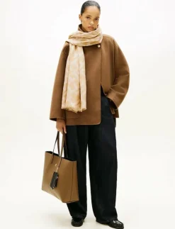 TH MONOGRAM HEAVY SCARF - Halsdukar