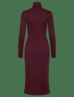Tie-Front Turtleneck Dress - Midiklänningar