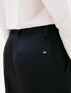 TIMELESS WOOL STRT PLEAT PANT - Vida byxor