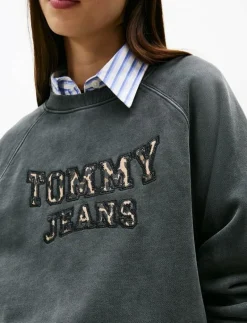 TJW BXY LEOPARD VARSITY CREW - Sweatshirts