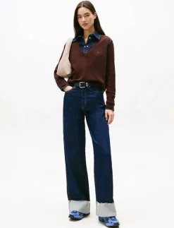 TJW ESSENTIAL VNECK SWEATER EXT - Stickat