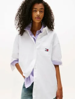 TJW OVS BADGE OXFORD SHIRT EXT - Långärmade