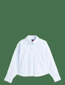 TJW REG CROP STRIPE POPLIN SHIRT - Långärmade