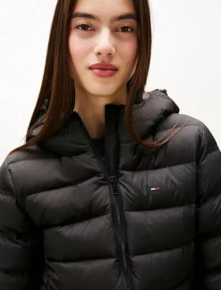 TJW SLIM HOOD PRNT DOWN JCKT EXT - Dun- & vadderade jackor