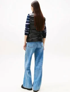 TJW SLIM ZIP PRINT DOWN VEST - Vadderade västar