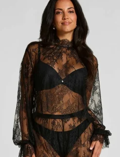 TOP LS LACE CECILIA - Överdelar