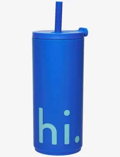Travel cup with straw with soft coating - Termosmuggar