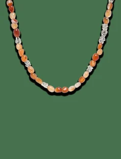 TRUST necklace silver-plated - Pärlhalsband