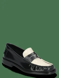 Two-tone leather loafers - Loafers