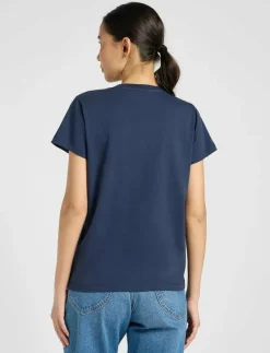 V NECK TEE - T-shirts