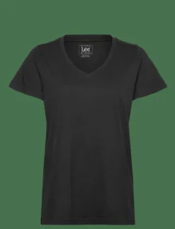 V NECK TEE - T-shirts