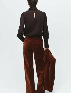 Velvet suit trousers - Kostymbyxor