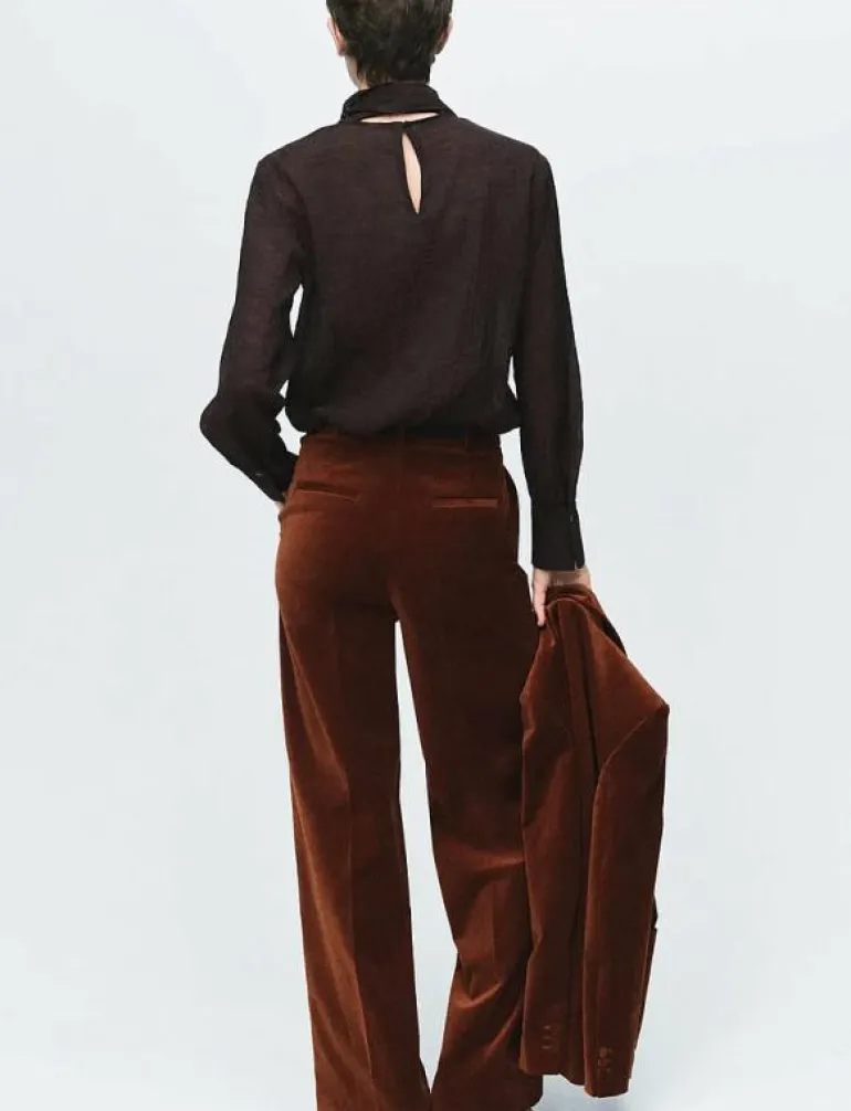Velvet suit trousers - Kostymbyxor