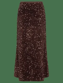 VIBELIEVE HW ANKLE SEQUINS SKIRT/PTY/KA - Midi kjolar