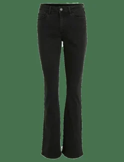 VIBETTY RW FLARED JEANS BLK OSC221-NOOS - Utsvängda jeans