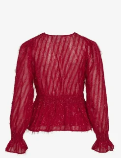 VIFEATHER L/S V-NECK TOP /KA - Långärmade toppar