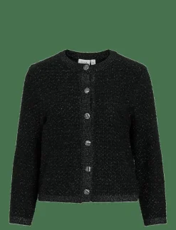 VIMALAY O-NECK L/S BUTTON KNIT CARDIGAN - Koftor