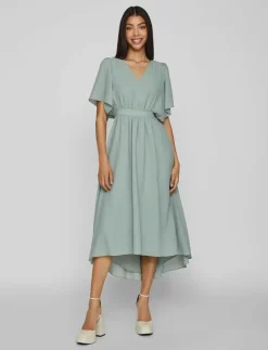 VIMIRAGE 2/4 V-NECK ANKLE DRESS/BM/DC - Midiklänningar
