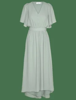 VIMIRAGE 2/4 V-NECK ANKLE DRESS/BM/DC - Midiklänningar