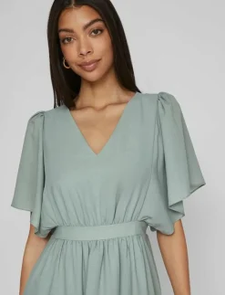 VIMIRAGE 2/4 V-NECK ANKLE DRESS/BM/DC - Midiklänningar
