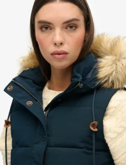 VINTAGE EVEREST FAUX FUR GILET - Vadderade västar