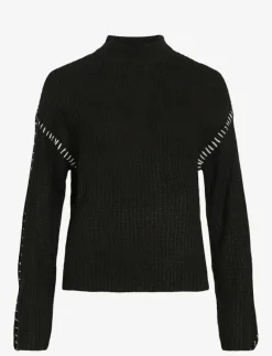 VISIGGA L/S STITCH KNIT PULLOVER/KA - Stickat