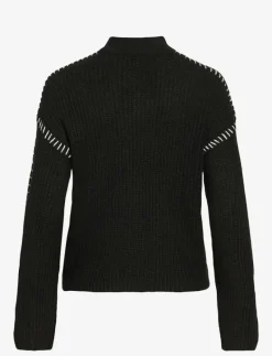 VISIGGA L/S STITCH KNIT PULLOVER/KA - Stickat