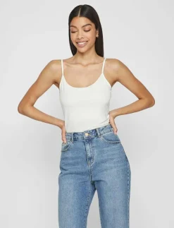 VISURFACE STRAP TOP NEW 2-PACK - Linnen