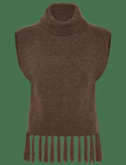 VIZARIAH HIGH NECK PONCHO/KA - Stickade västar