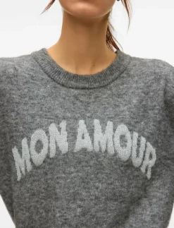 VMAMOREMIO LS O-NECK PULLOVER BOO - Stickat